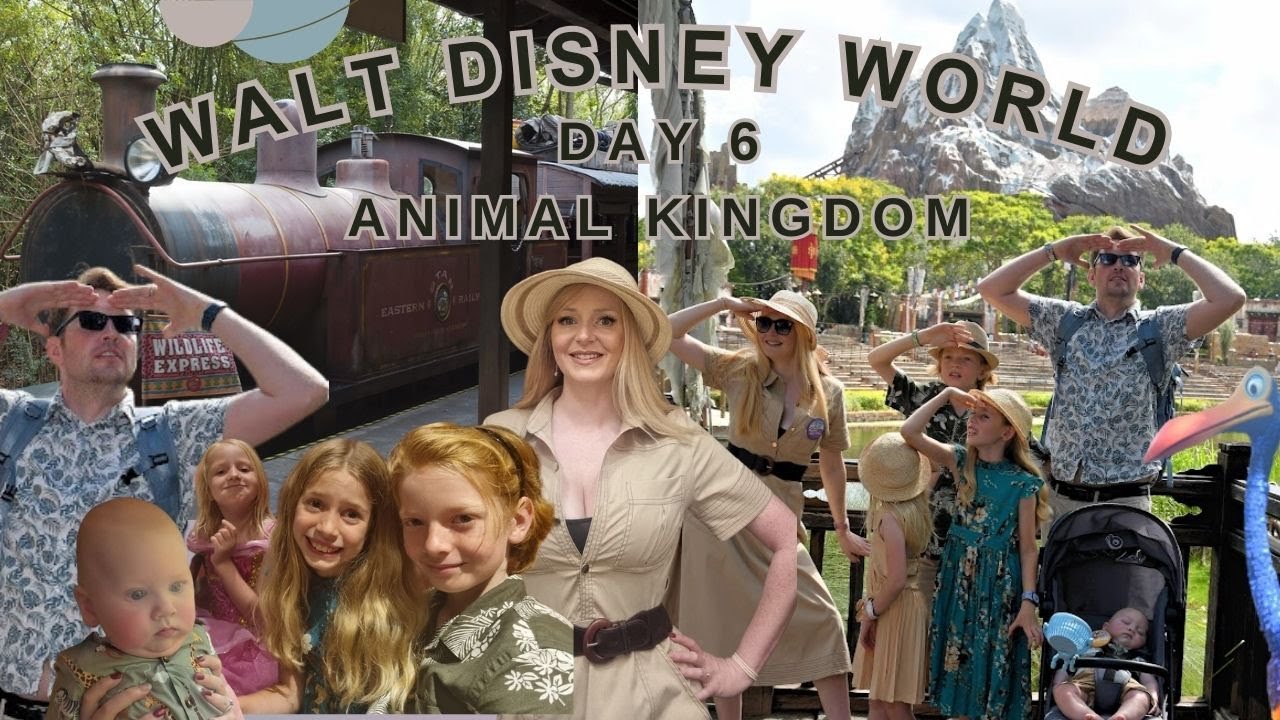 Walt Disney World | Day 6 | Animal Kingdom Family of 6! | Jiko, Lion King, Animation sessions & more