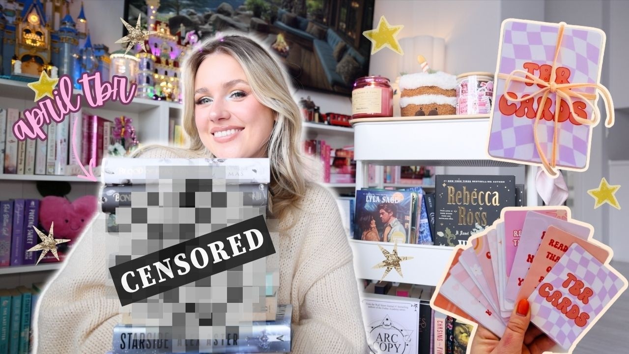 Карточки TBR (Tread Read) помогают мне выбрать книги для чтения на апрель!