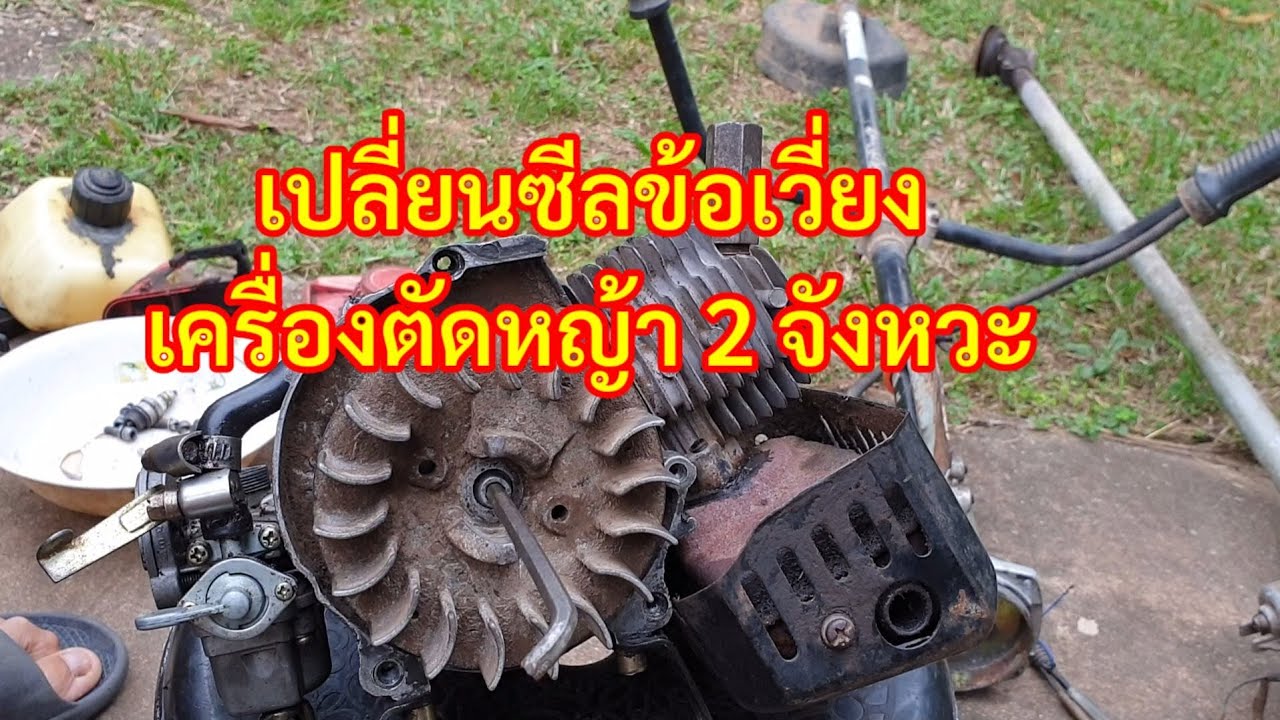 เปลี่ยนซีลข้อเหวี่ยงเครื่องตัดหญ้า ซ่อมเครื่องตัดหญ้า |หิ่งห้อยหิ่งห้อย
