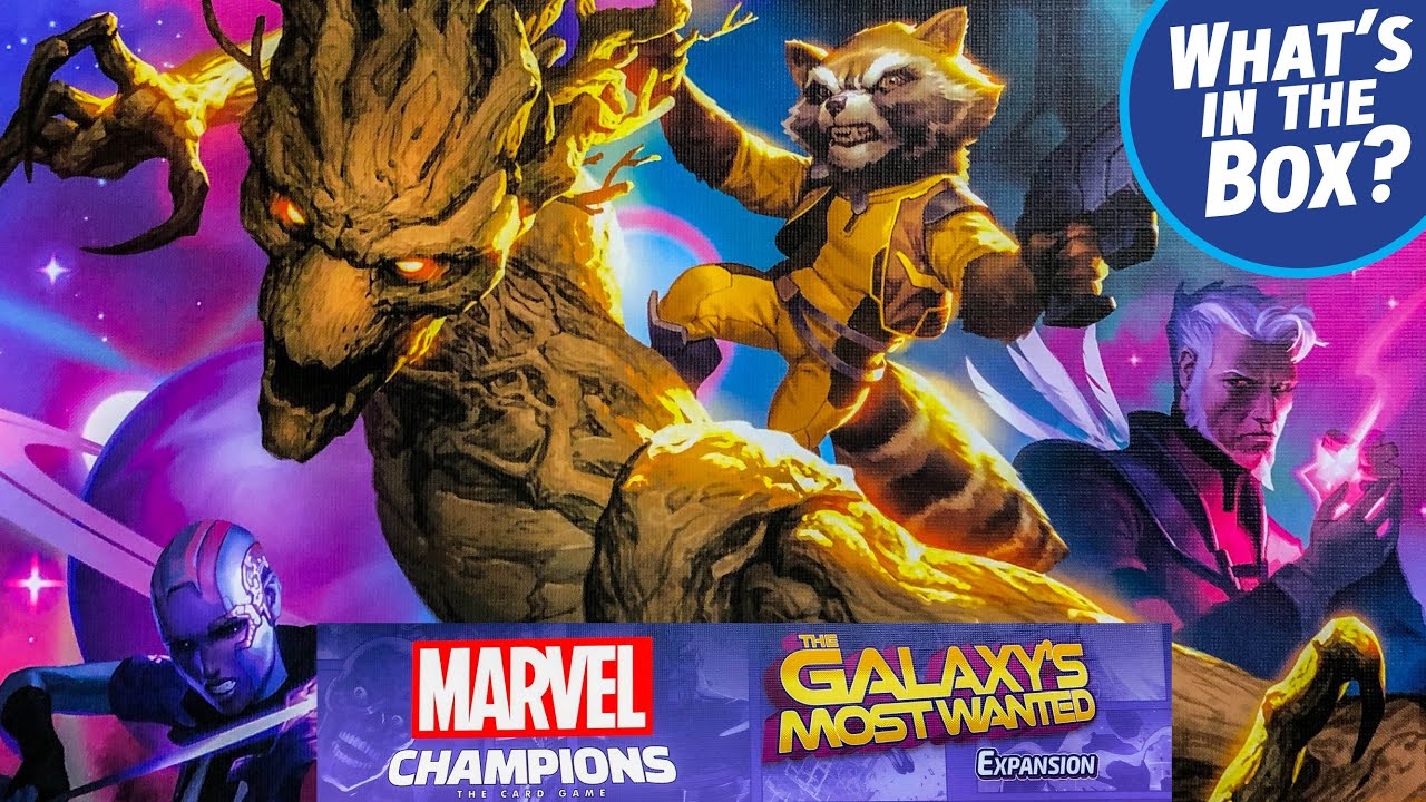 GALAXYS MOST WANTED Expansion for MARVEL CHAMPIONS Unboxing and Overview
