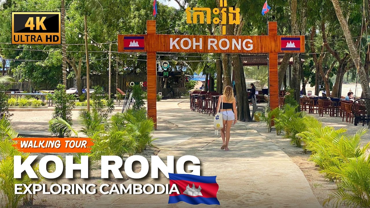 KOH RONG, Cambodia 🇰🇭 Exploring Tropical Beaches & Island Life | 4K Walking Tour