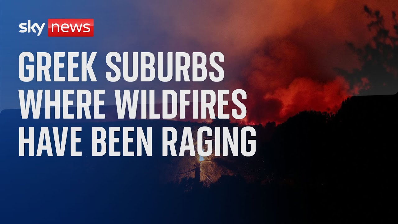 Wildfires rage in Greece