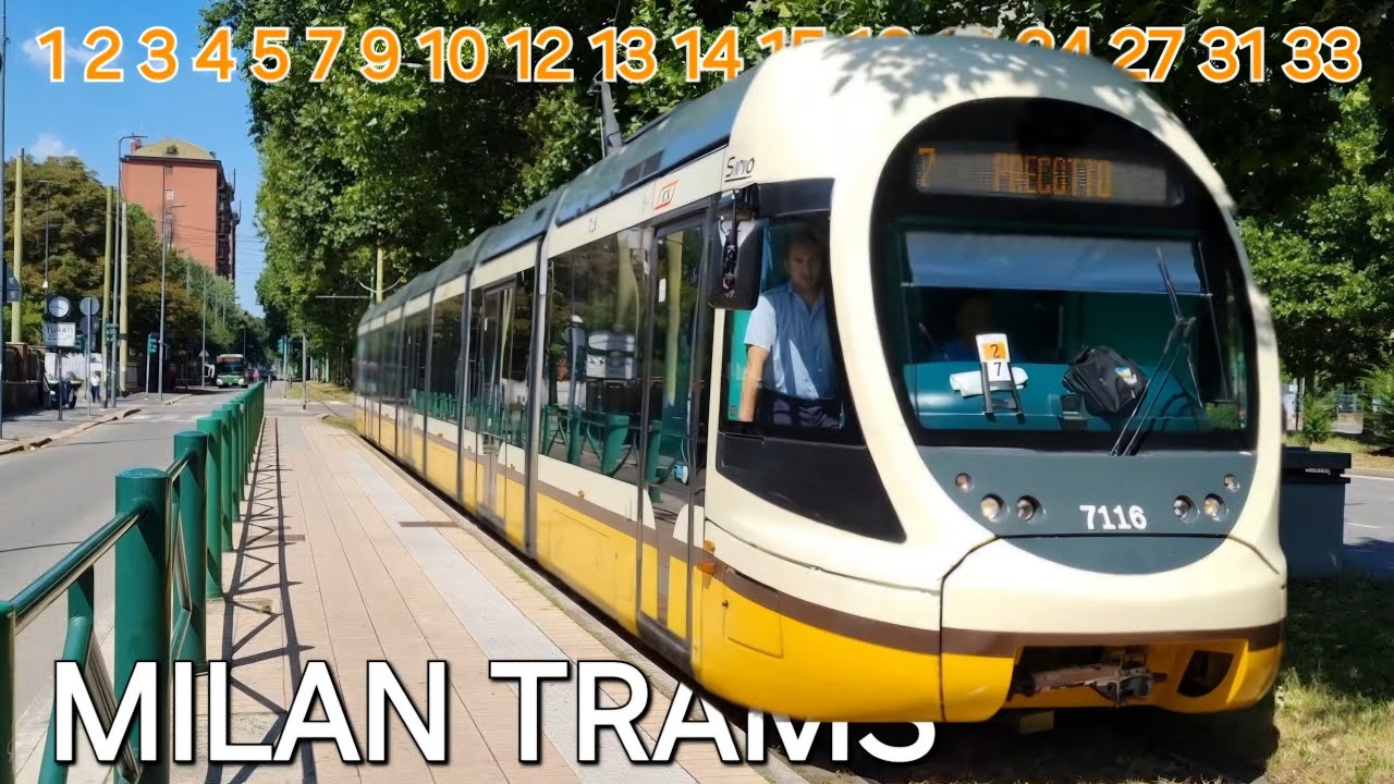 [4K] 🇮🇹 Trams in Milan - All The Lines / 🇮🇹 Tram di Milano - Tutte Le Linee (2025 EDITION)