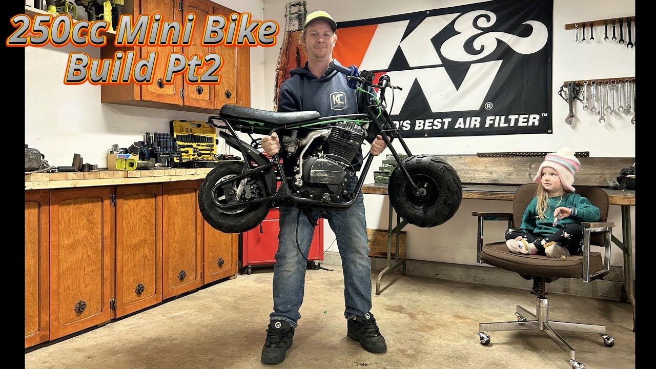250cc Mega Moto Mini Bike Build Pt 2