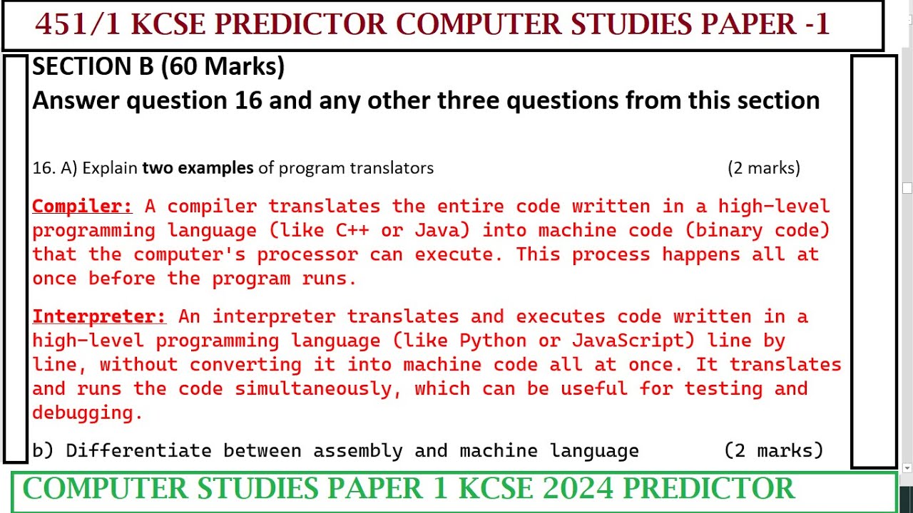 451/1 | KCSE 2024 Компьютерные науки | Работа 1, Серия «Предикторы»
