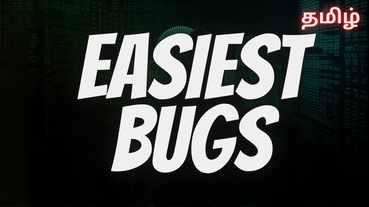 5 Easy Bugs for New Bug Hunters in Tamil | Web Security | ShaZ University