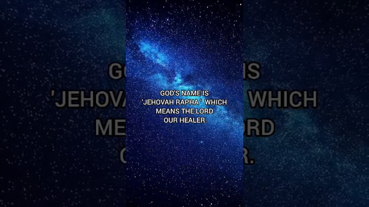 God is our Healer, Exodus 