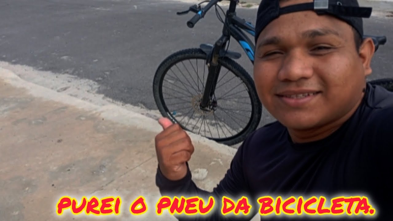 Furei o pneu da bike do meu amigo deu muito ruimkkkkk
