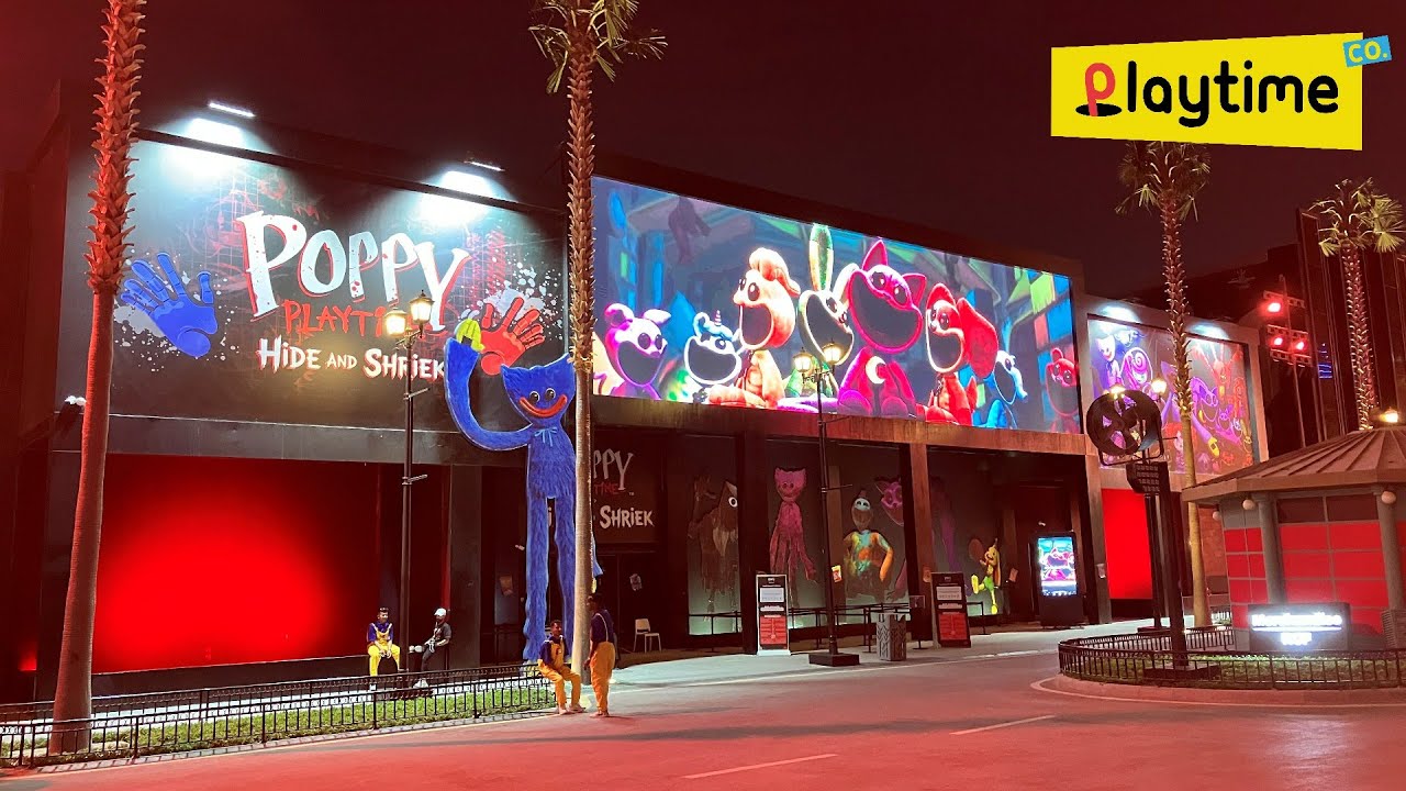 Poppy Playtime IRL Factory Horror Attraction Visit!