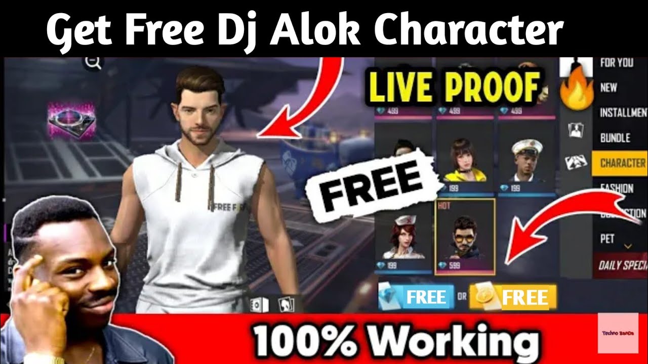 NEW 100%WORKING TRICK TO GET FREE DJ ALOK CHARACTER ! HOW TO GET FREE DJ ALOK IN FREE FIRE