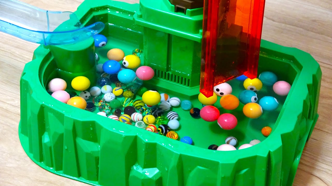 Marble Run Race ASMR☆Big Somen Slider & HABA Slope Healing Sound　ビッグそうめんスライダー　HABAスロープ　癒しの音