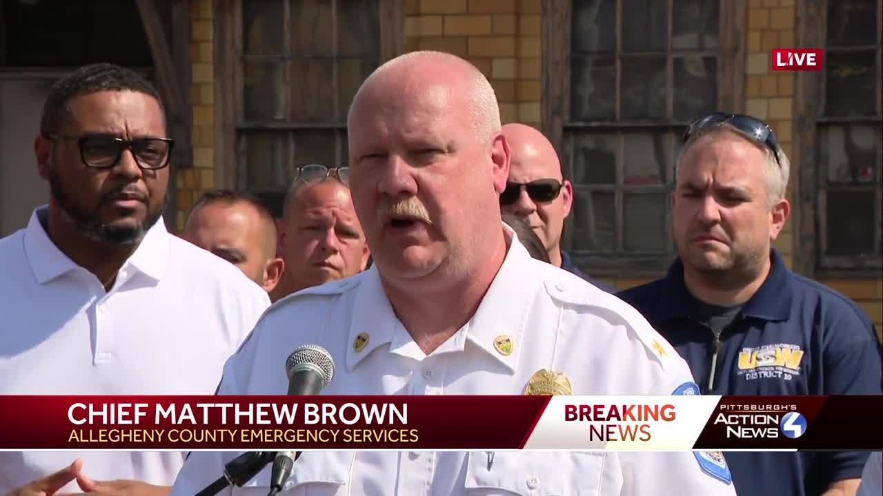 US Steel plant explosion press conference: 1 rescued from rubble, 1 still missing, 10 taken to ar...
