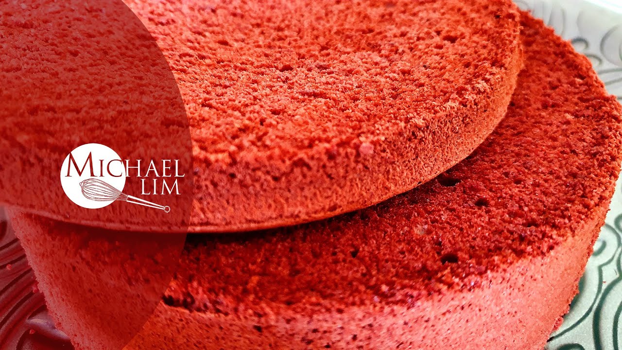 How To Make Red Velvet Sponge Cake / Red Velvet Sponge Cake Recipe / Michael Lim