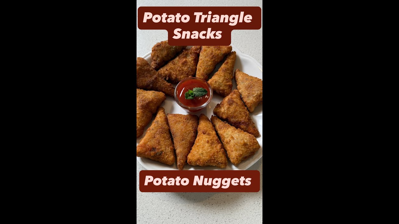 POTATO TRIANGLE SNACKS RECIPE | POTATO NUGGETS | TRIANGLE NUGGETS | EGGLESS | DAANAPAANICOOKING