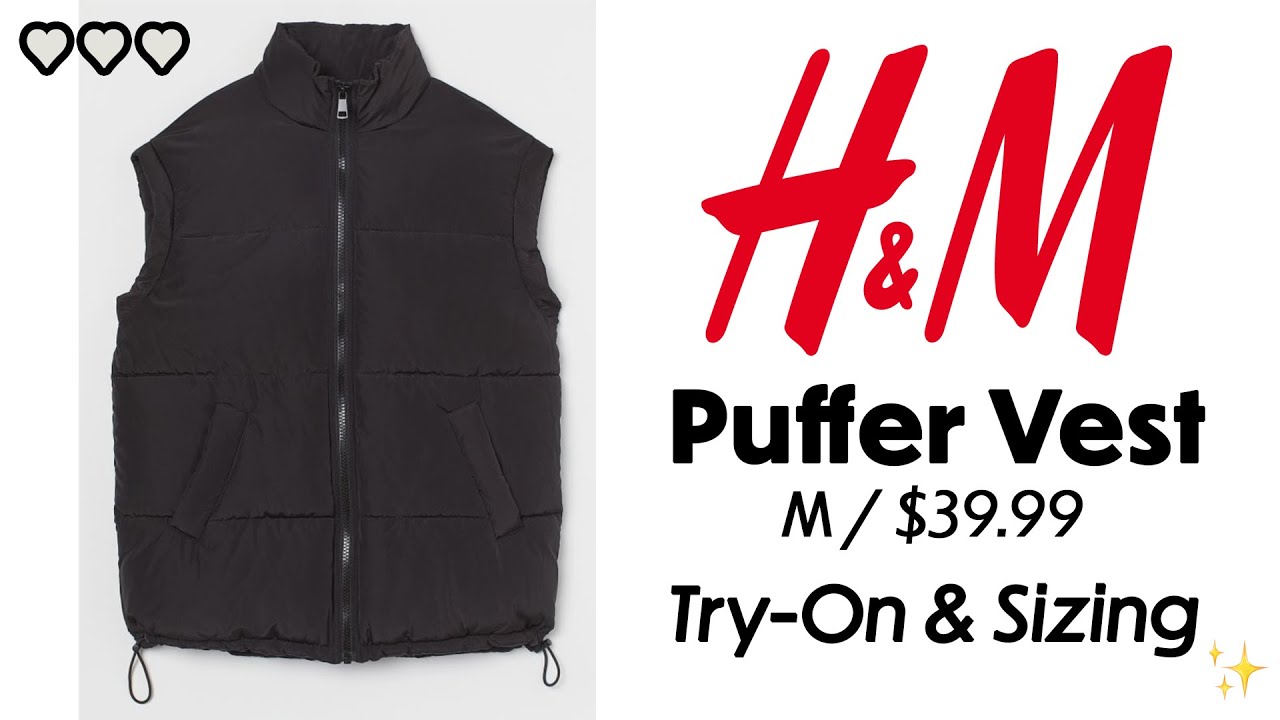 H&M Puffer Vest⏐Try-On & Sizing