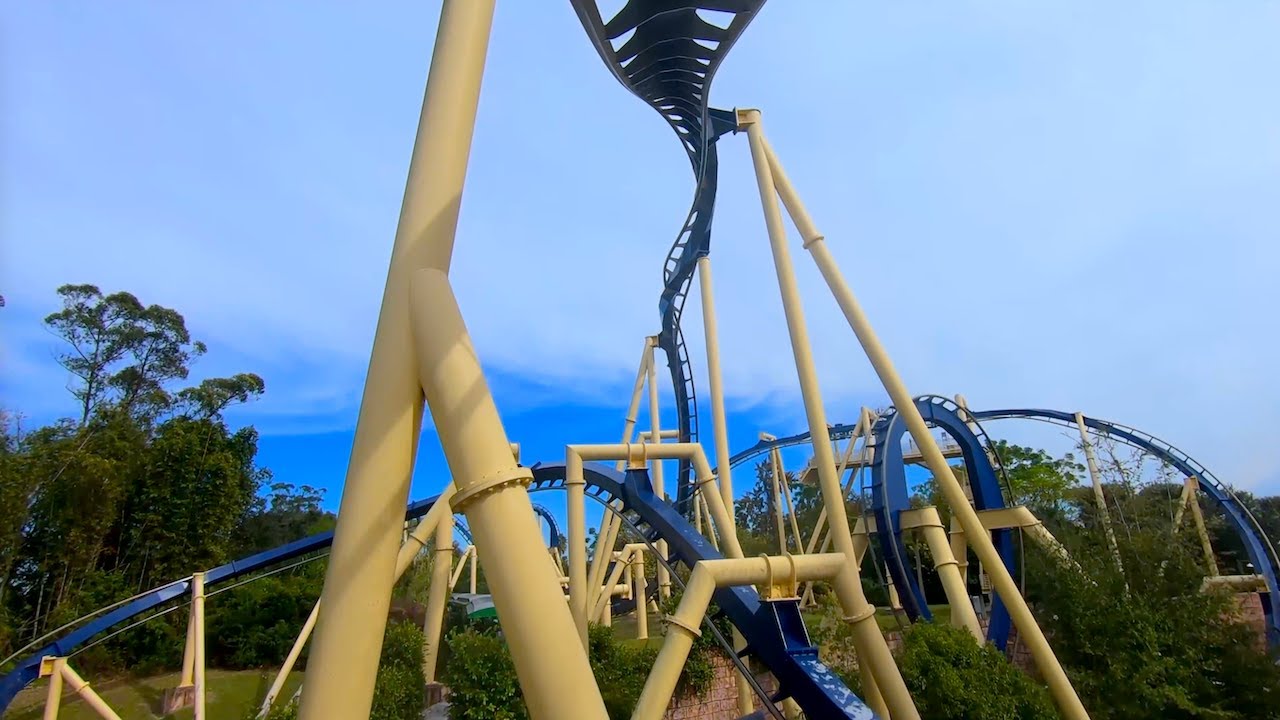 Montu in FIRST ROW:  The WOW Effect!! | Busch Gardens Tampa (Original Colors – 2019)