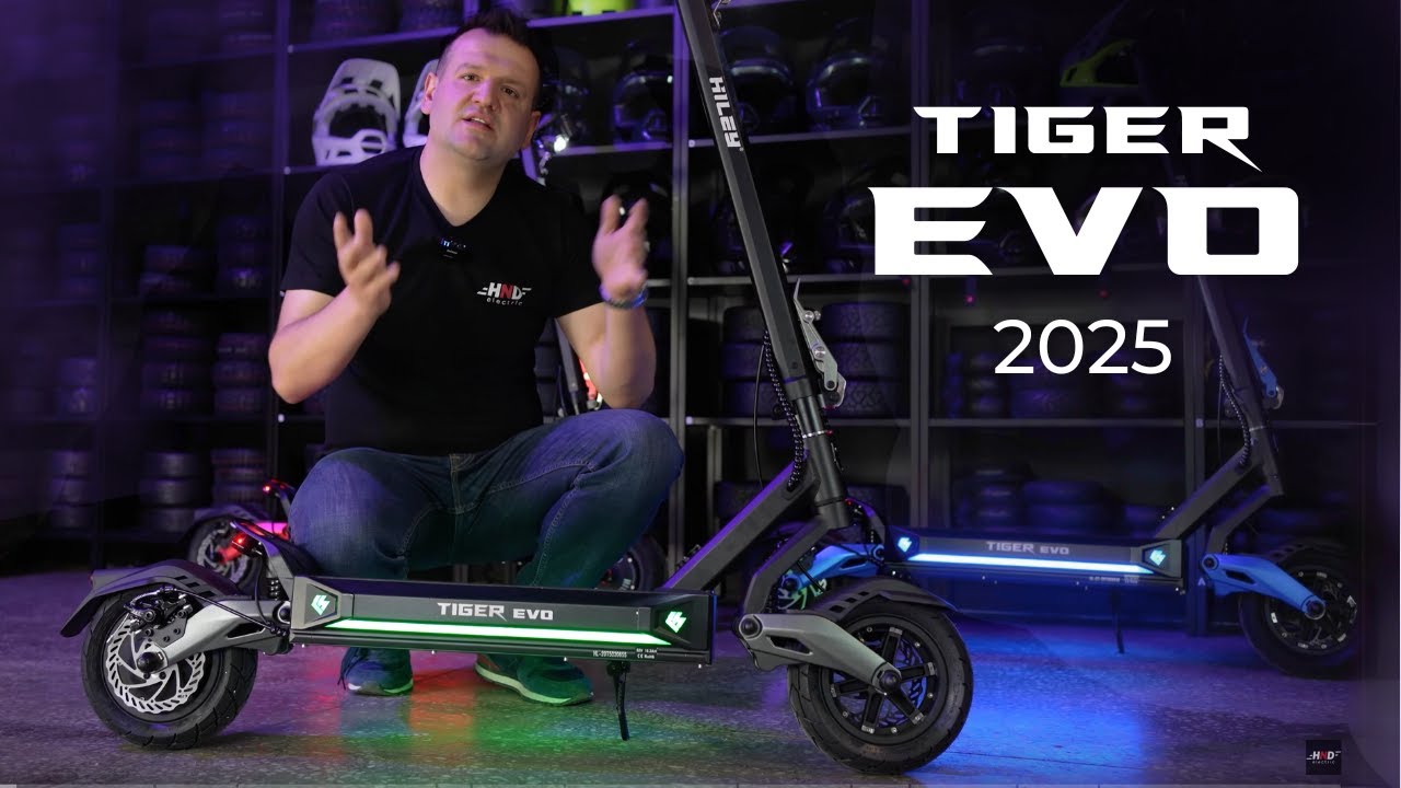 NOWOŚĆ 2025 | Hulajnoga elektryczna Hiley Tiger EVO / GT / GTR z wodoodpornością IPX7