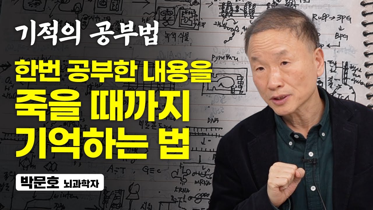 공부한 것을 뇌에 강력하게 새기는 방법 (박문호 뇌과학자)