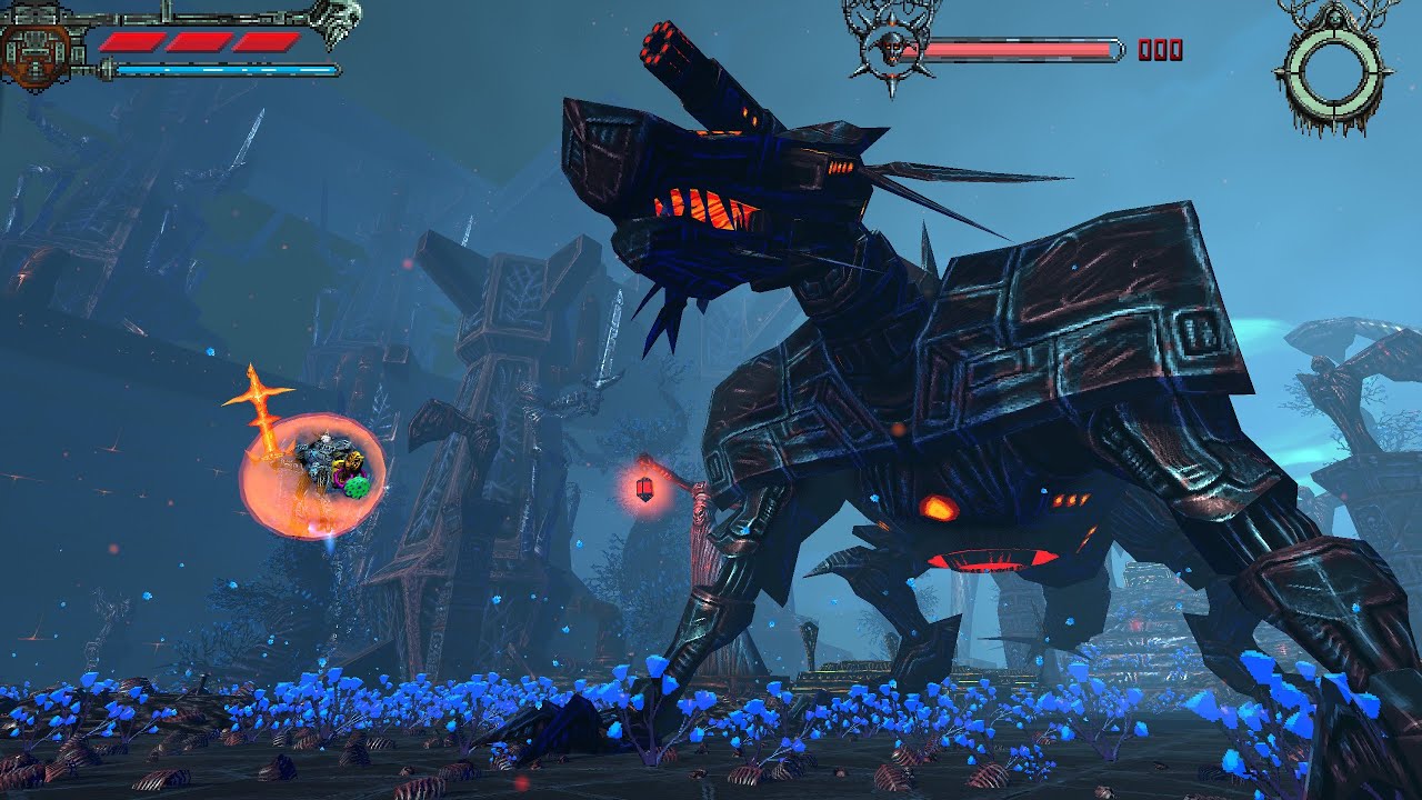 Valfaris Mecha Therion - Final Boss Fight - Ending