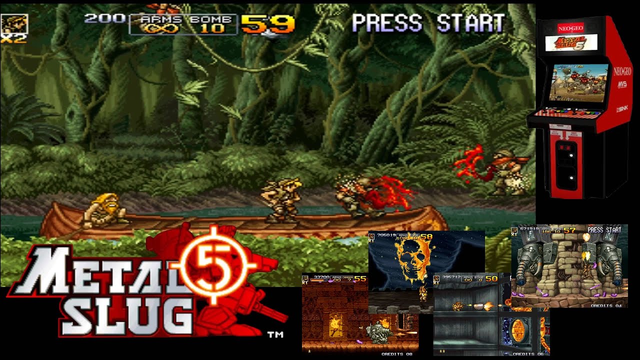 Metal Slug 5 Full Playthrough HD Uncensored – Full Walkthroughs with Blood ON (Arcade)