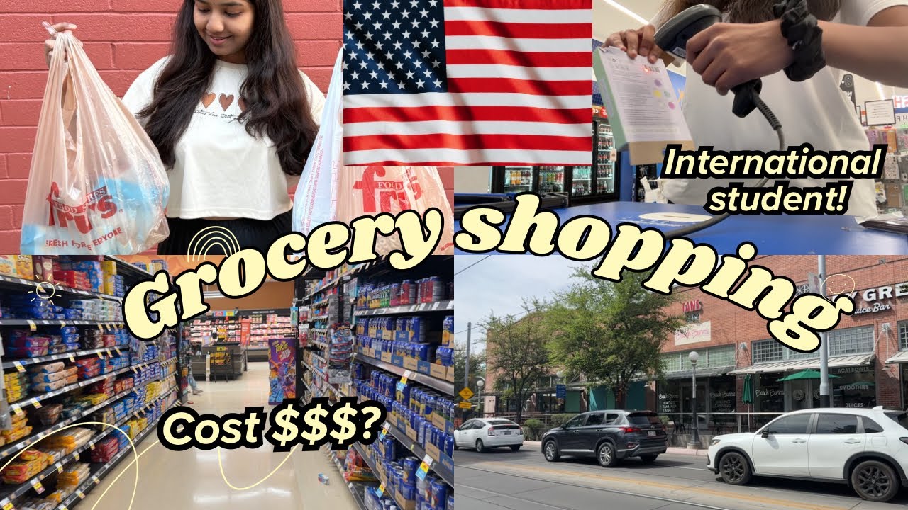 Indian Student Shops for Groceries in the USA | Culture Shock + Price Reveal!!!