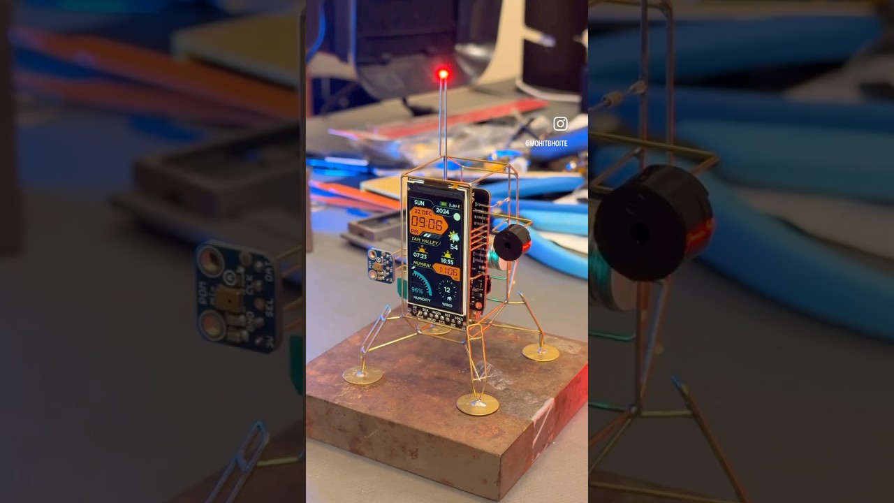Building the Lander R2 circuit sculpture #circuitsculpture #spaceexploration #cubesat