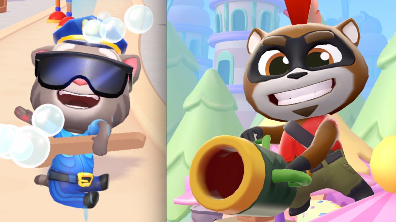 TALKING TOM BLAST PARK Gameplay Walkthrough Part 3 - All Blasters Unlocked (Apple Arcade)