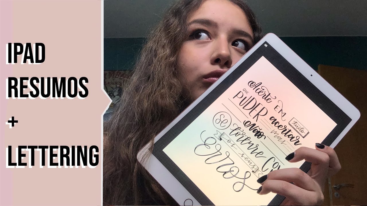 RESUMOS E LETTERING NO IPAD | gabi