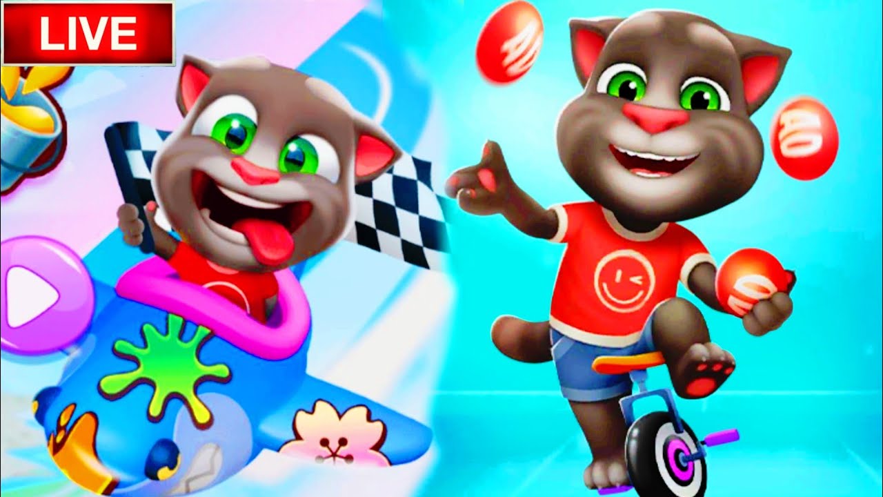 Talking Tom cat 2 🤣 Part 1#talkingtom #live