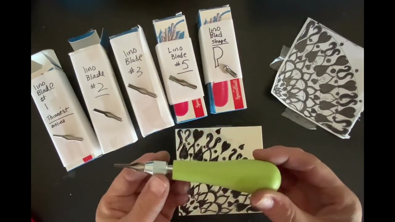 Tracing organic or geometric designs on Lino pt 2