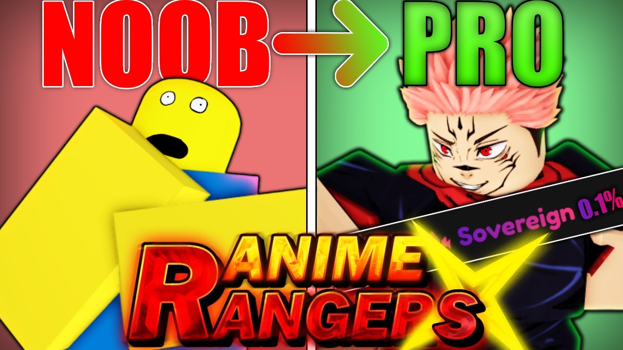 Я потратил более 40 часов, чтобы пройти путь от новичка до профессионала в Anime Rangers X Roblox!