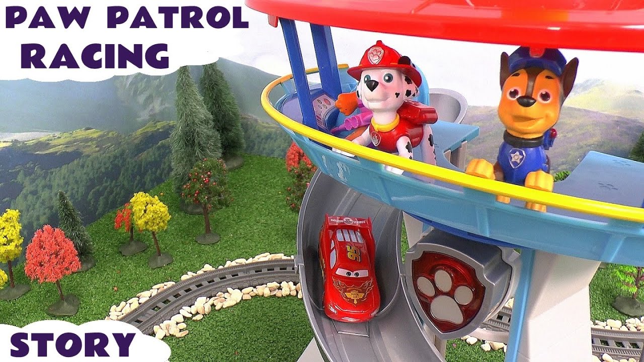 Paw Patrol Fun Racing Story With Toy Cars