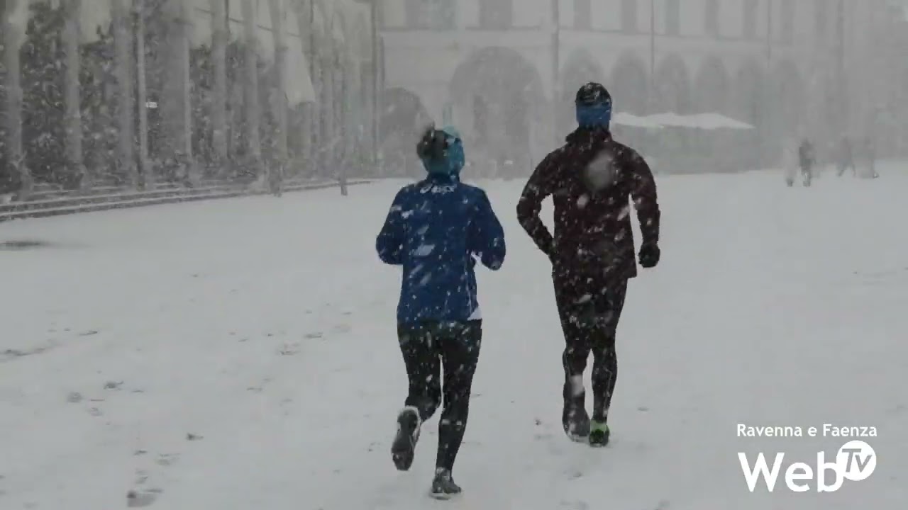 Abbondante nevicata in tutto il ravennate