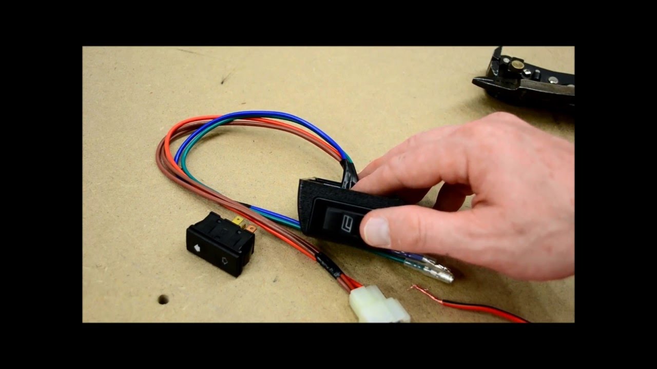 How to wire door lock and power window switches