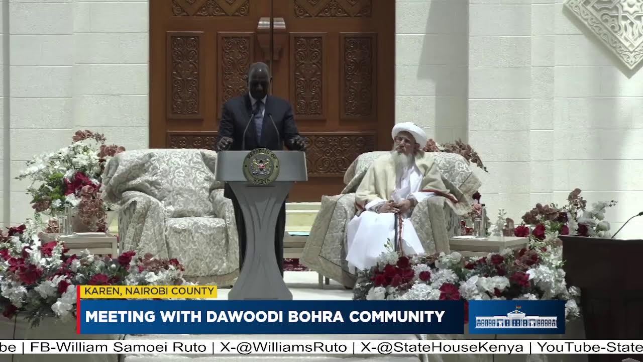 Meeting with Dawoodi Bohra Community, Karen, Nairobi County