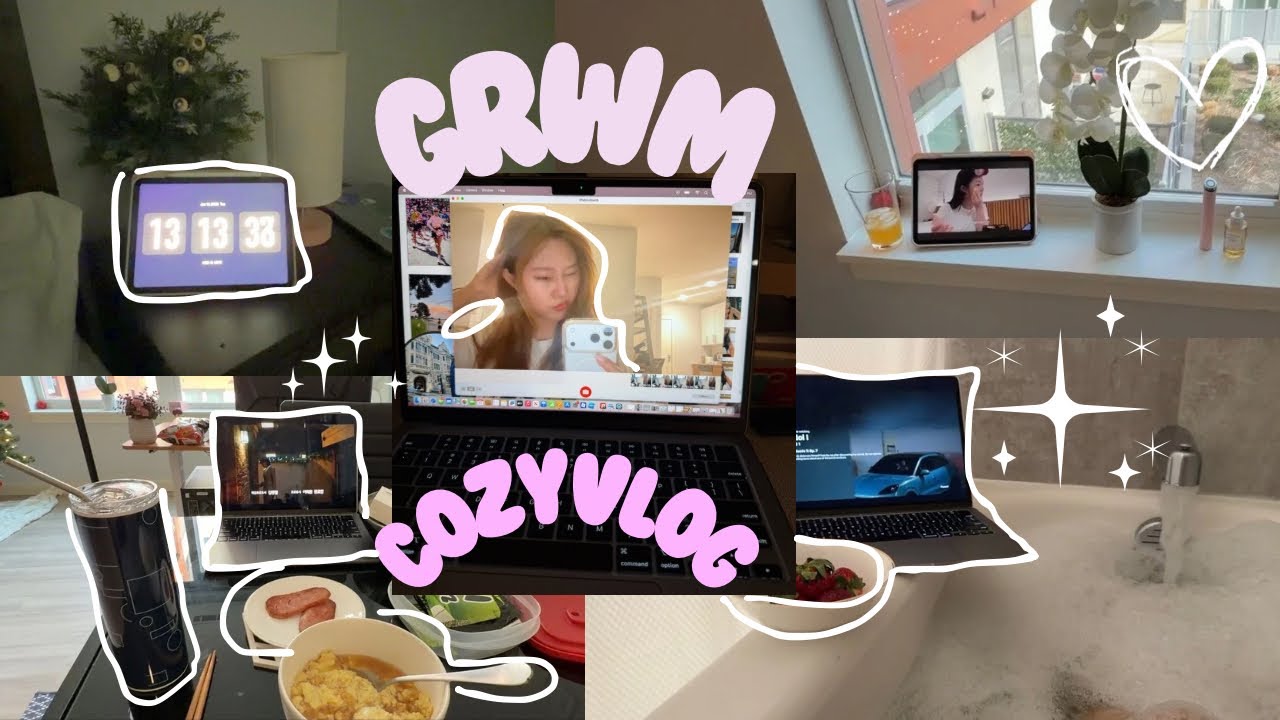 GRWM cozy vlog || gym, food, bath, cozy chilly day. episode 3.