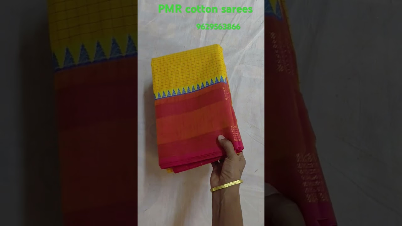 PMR cotton sarees  Chettinad Cotton sarees available WhatsApp 9629563866