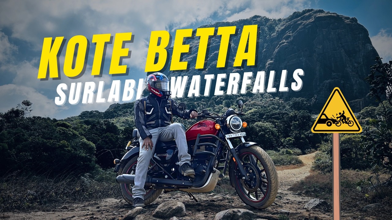 Riding to Kote Betta | Exploring Surlabi Waterfalls 🌄
