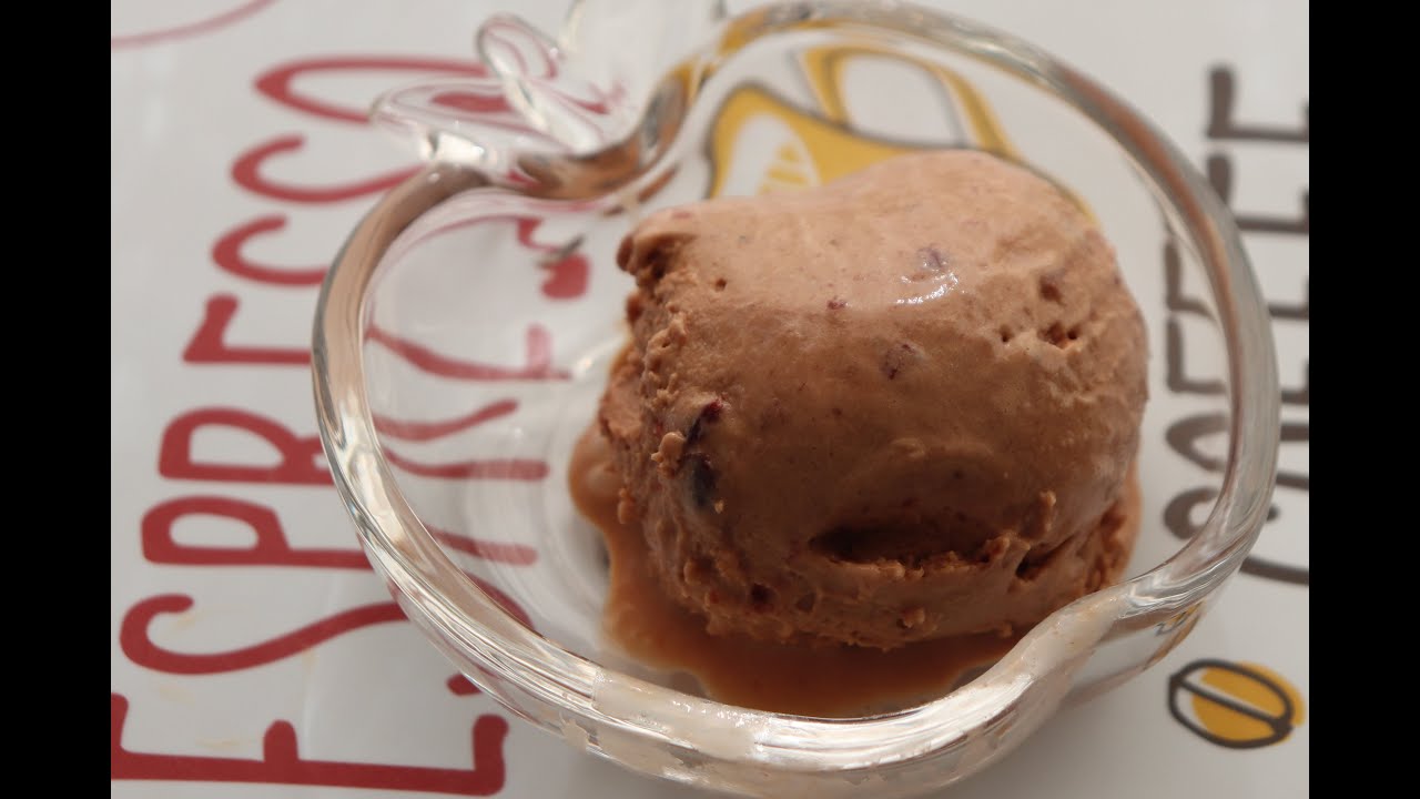 Recette de Glace au chocolat et cerise avec sorbeti&egrave;re