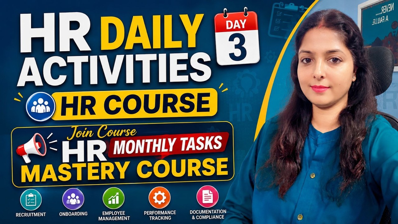 Daily Work of HR Department | HR Daily Activities in Company | HR Training