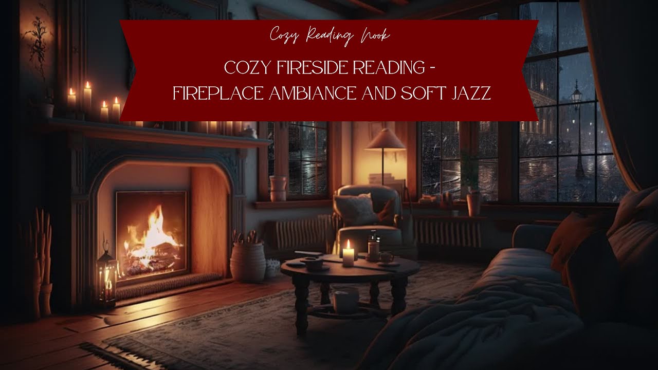 Cozy Fireside Reading - Fireplace ambiance and soft jazz