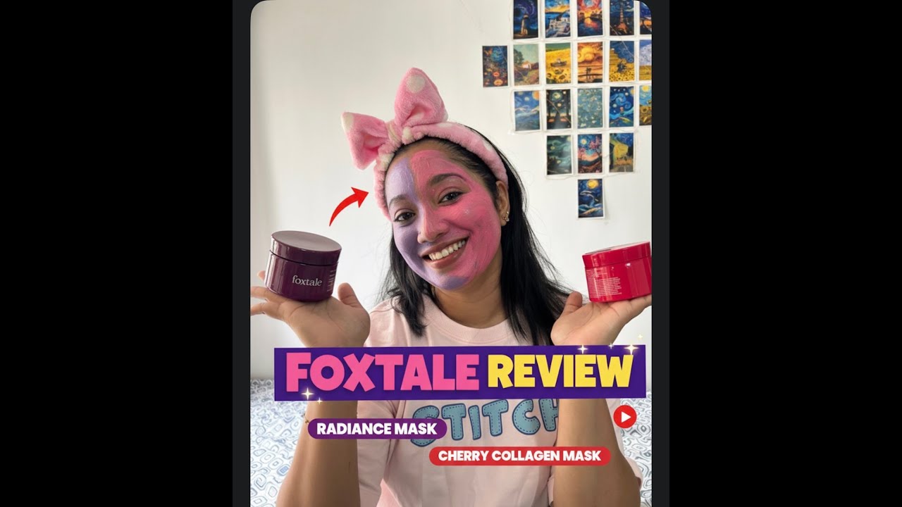 Foxtale Radiance Mask vs Cherry Collagen Mask | Honest Review & Results ✨🍒
