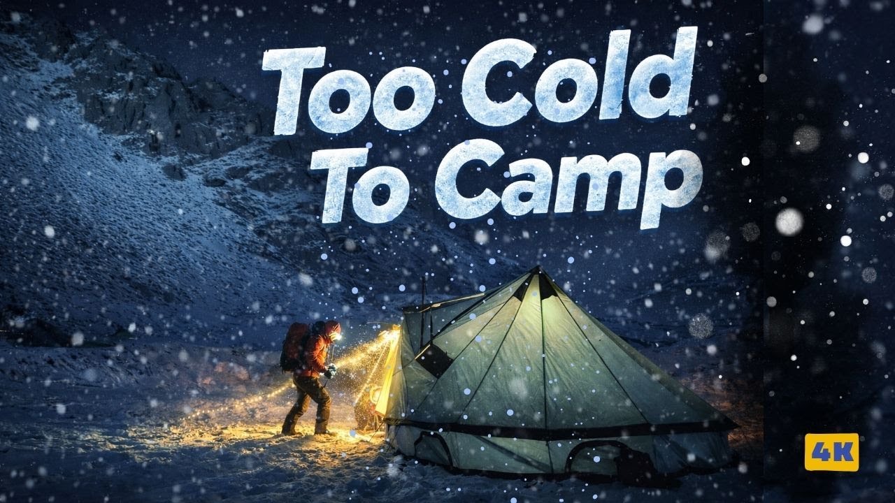 Winter Snow Camping Gone Wrong - This Got Extremely Cold