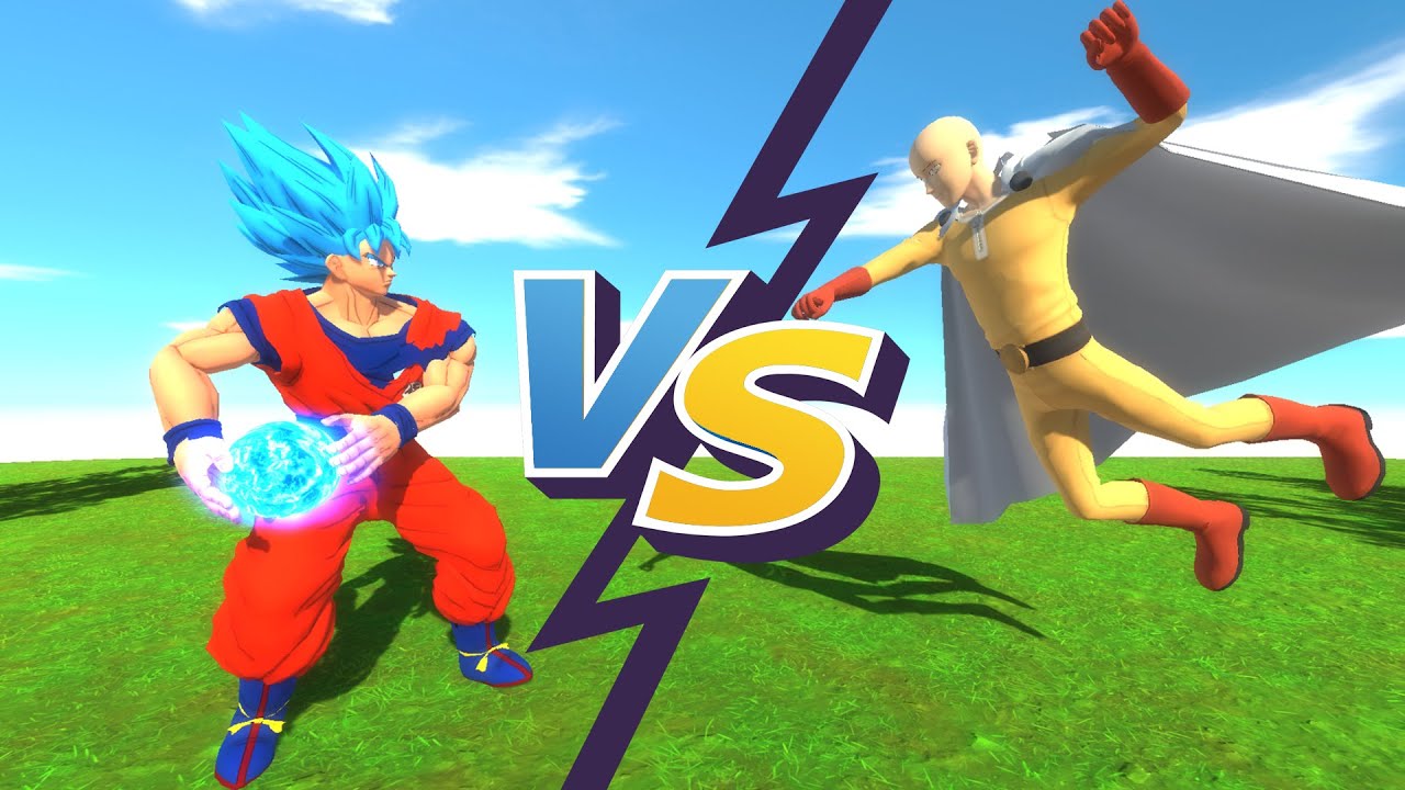 GOKU vs SAITAMA - Who is stronger? - Animal Revolt Battle Simulator