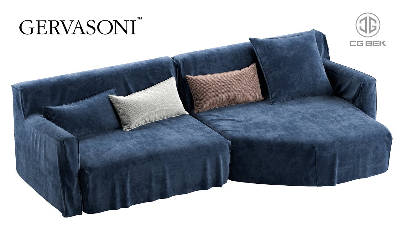 Modeling Sofa Tutorial - Gervasoni MORE - Autodesk 3ds Max & Marvelous Designer #5