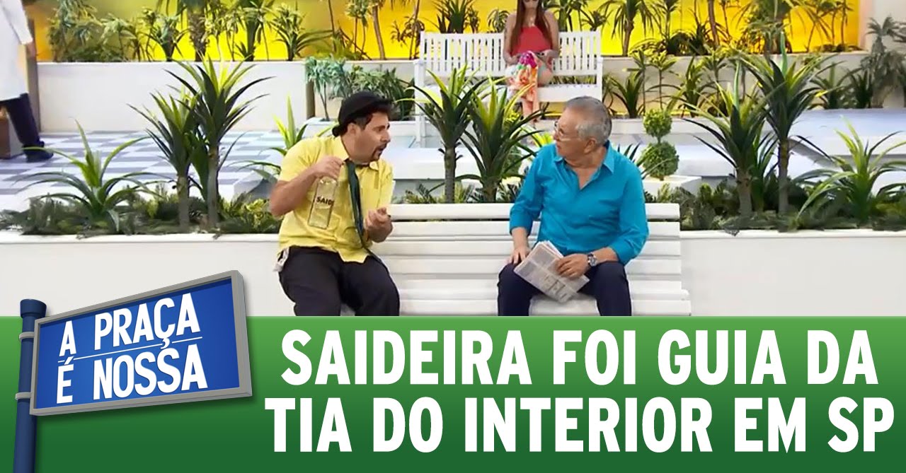 A Praça É Nossa (18/02/16) - Saideira foi guia da tia do interior em SP