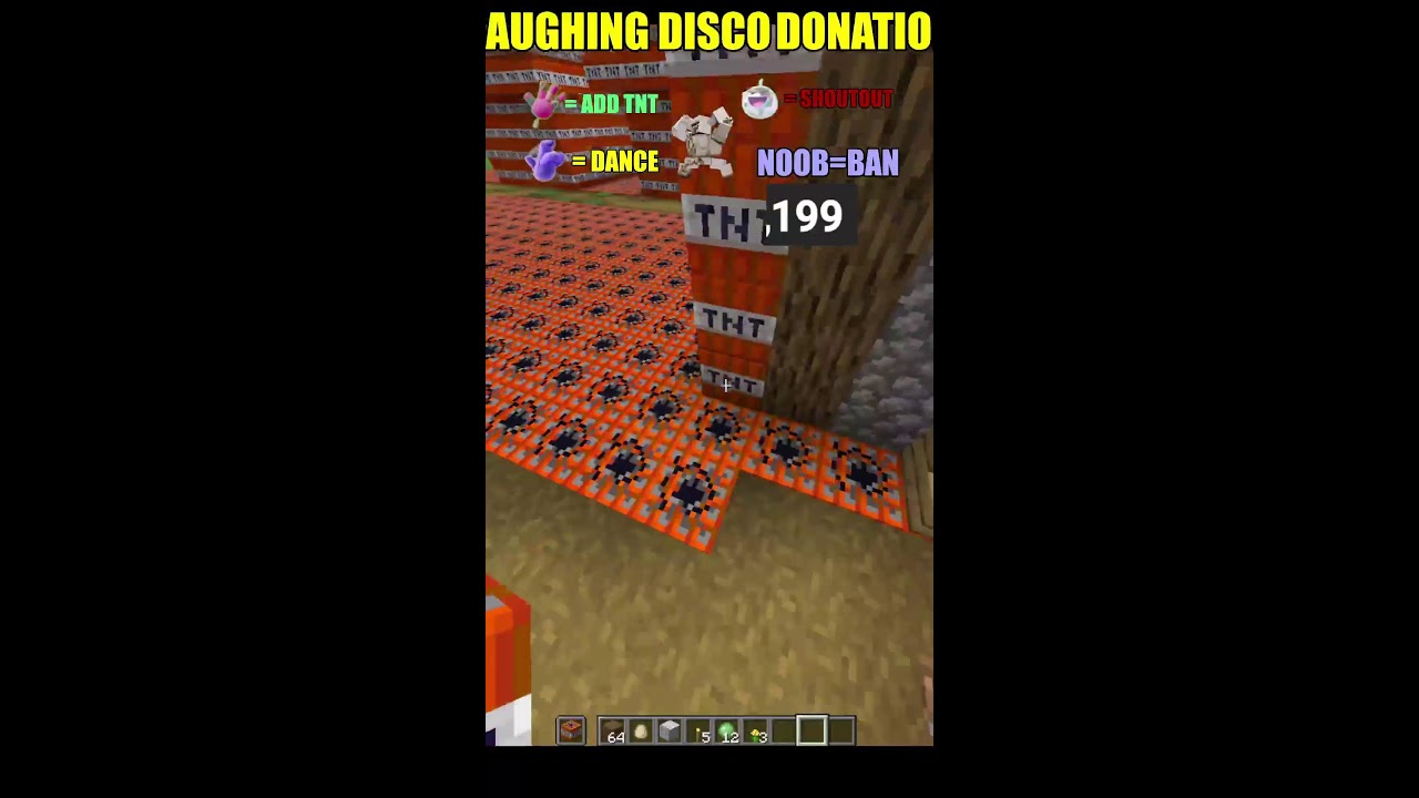 Minecraft TNT Village #shortlive
