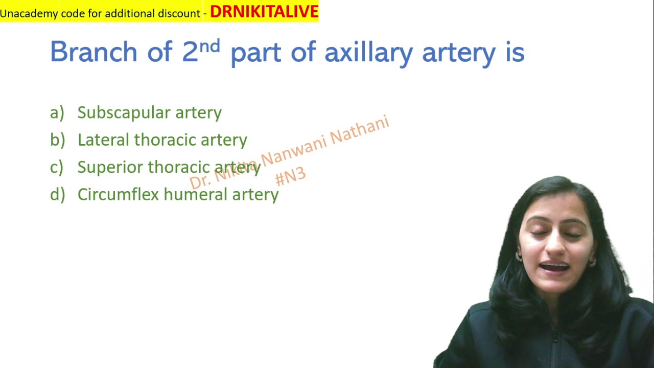 Mnemonic of the day - Axillary artery branches|Anatomy | Dr. Nikita Nanwani