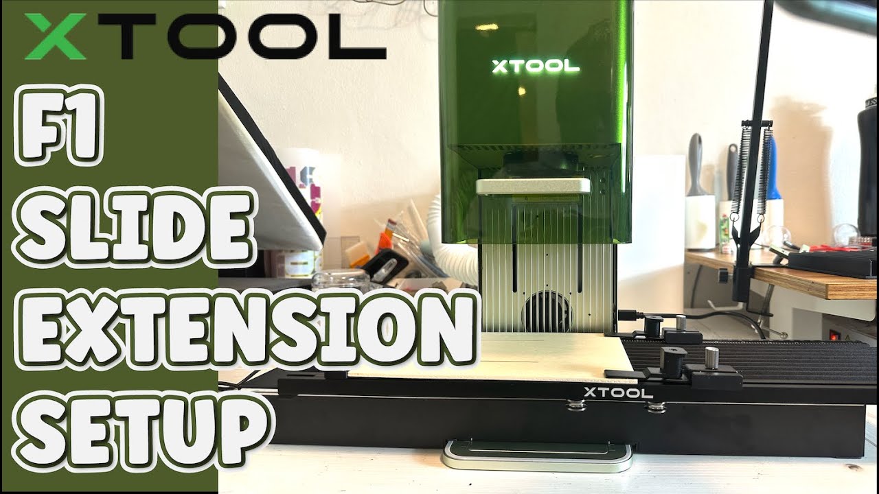 XTOOL F1 SLIDE EXTENSION SETUP | PORTABLE DIODE/INFRARED LASER