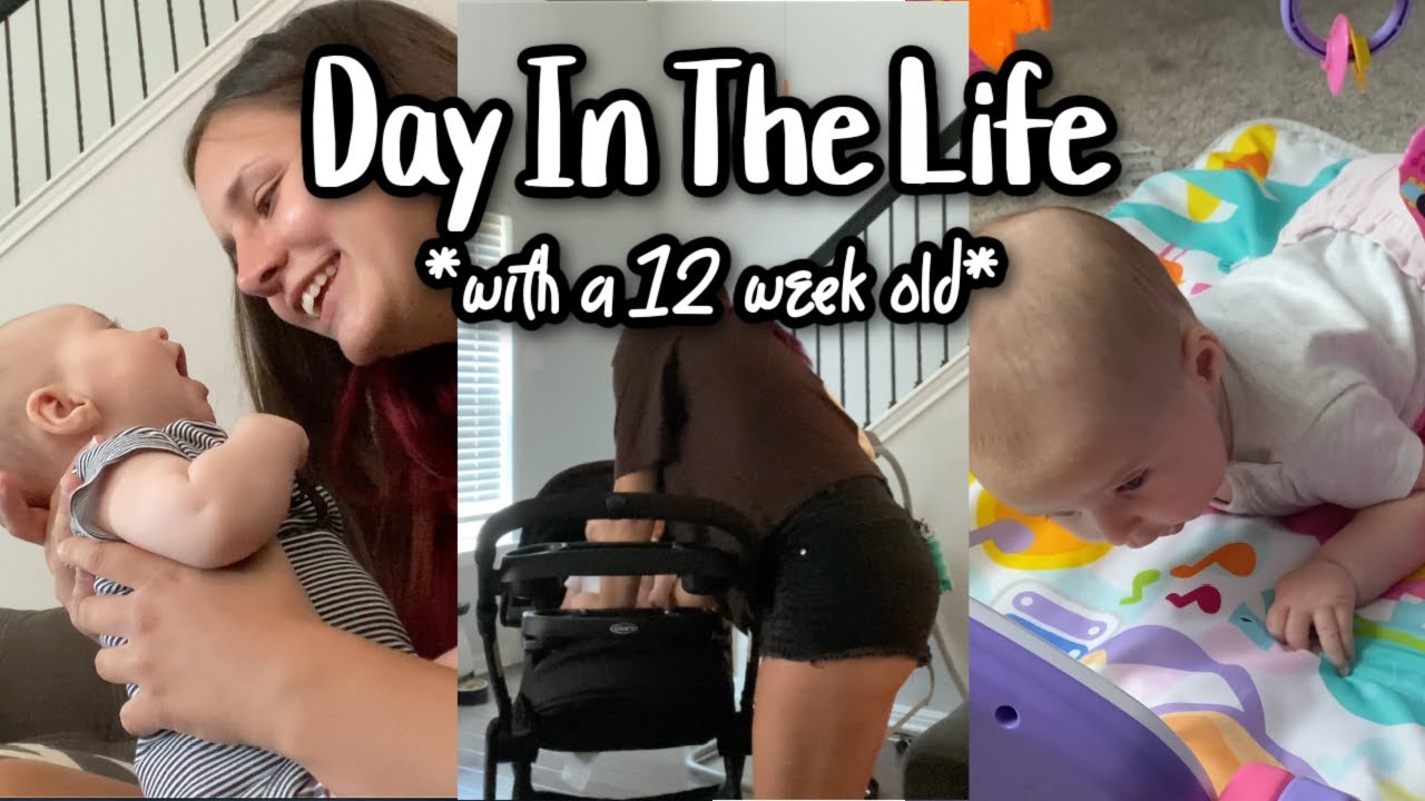 Day in the life with a 12 WEEK old/ FIRST TIME MOM